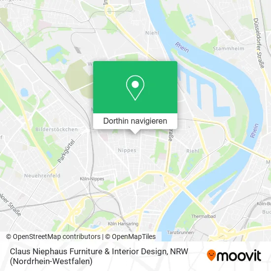 Claus Niephaus Furniture & Interior Design Karte