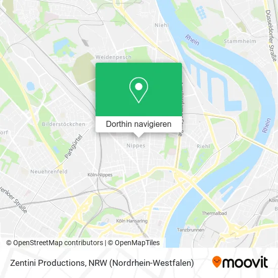 Zentini Productions Karte