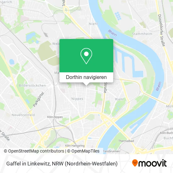 Gaffel in Linkewitz Karte