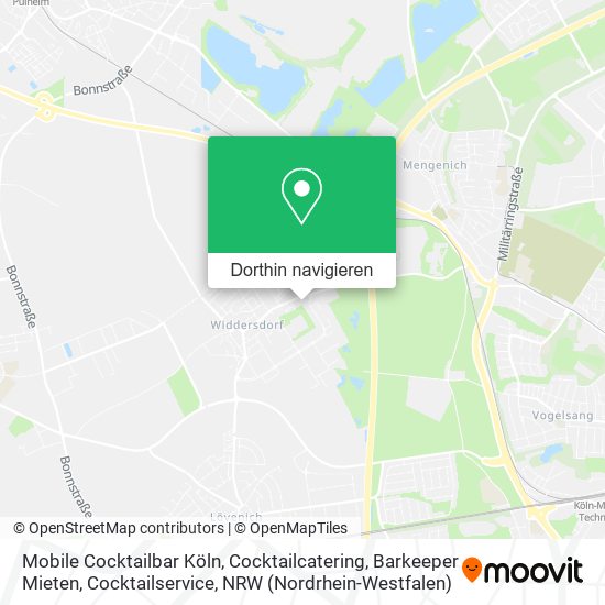 Mobile Cocktailbar Köln, Cocktailcatering, Barkeeper Mieten, Cocktailservice Karte