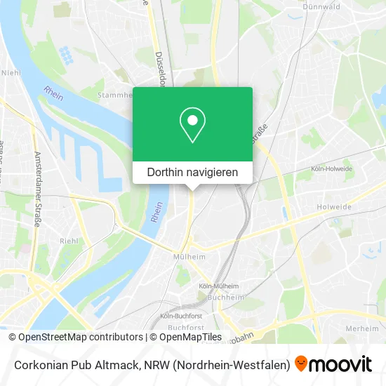 Corkonian Pub Altmack Karte