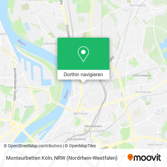 Monteurbetten Köln Karte