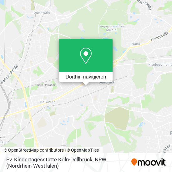 Ev. Kindertagesstätte Köln-Dellbrück Karte
