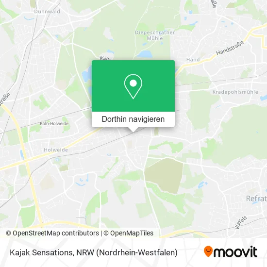 Kajak Sensations Karte