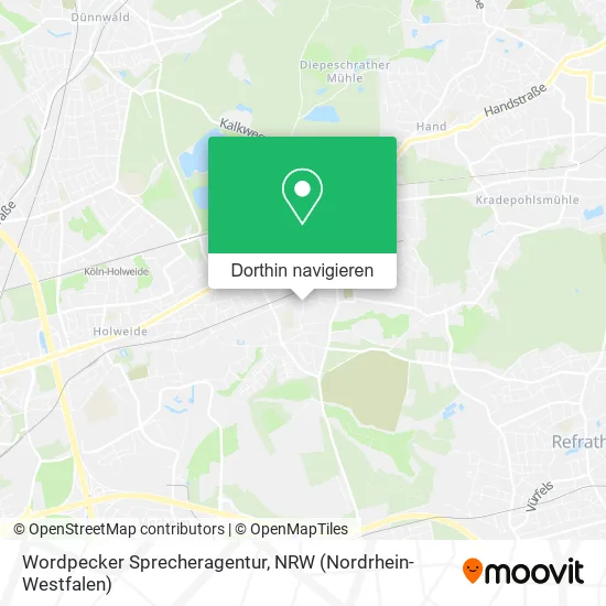 Wordpecker Sprecheragentur Karte