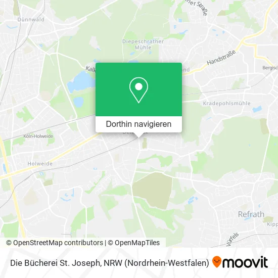 Die Bücherei St. Joseph Karte