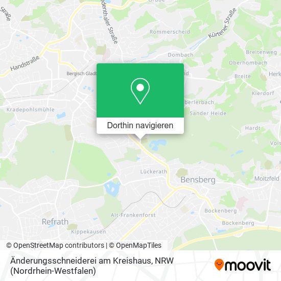 Änderungsschneiderei am Kreishaus Karte