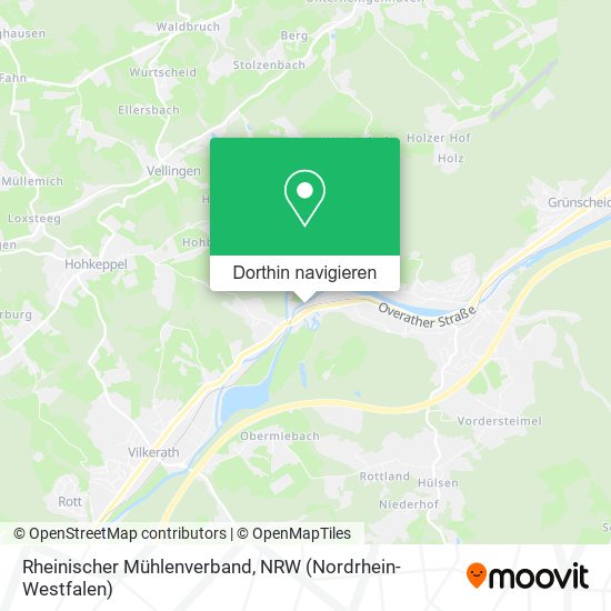 Rheinischer Mühlenverband Karte