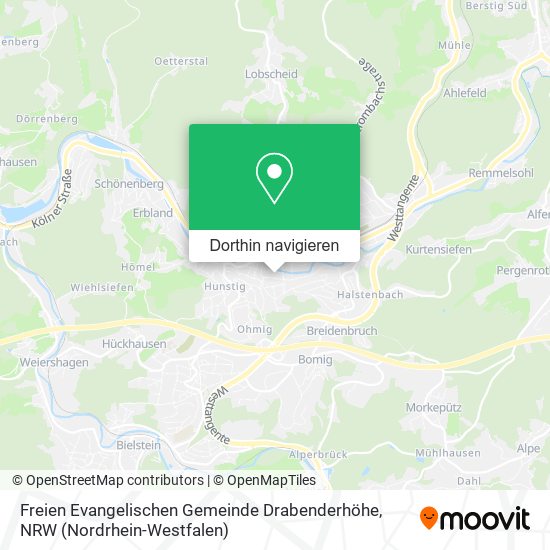 Freien Evangelischen Gemeinde Drabenderhöhe Karte