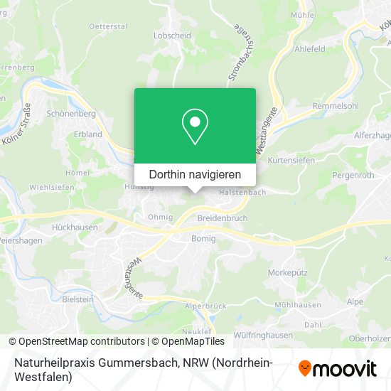 Naturheilpraxis Gummersbach Karte