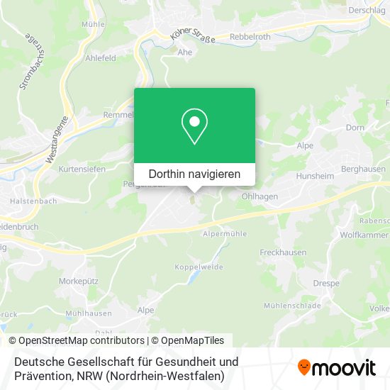 Deutsche Gesellschaft für Gesundheit und Prävention Karte