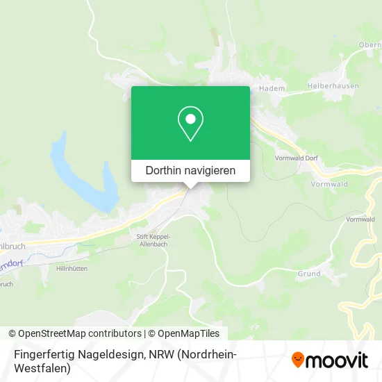 Fingerfertig Nageldesign Karte