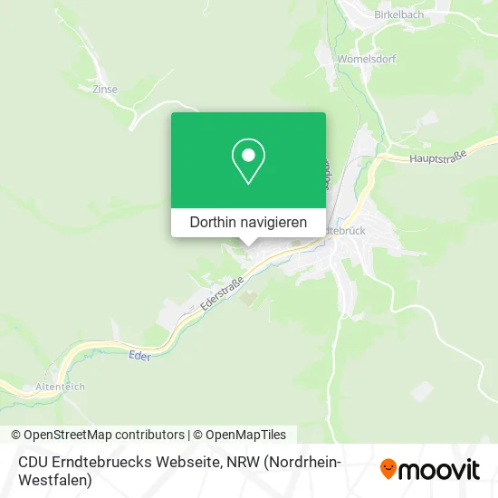 CDU Erndtebruecks Webseite Karte