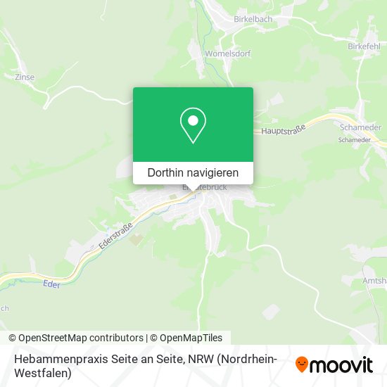 Hebammenpraxis Seite an Seite Karte