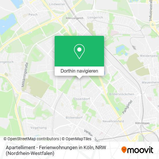 Apartelliment - Ferienwohnungen in Köln Karte