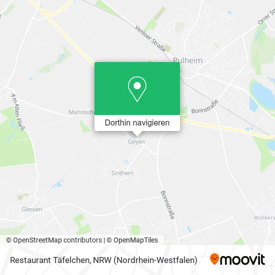 Restaurant Täfelchen Karte