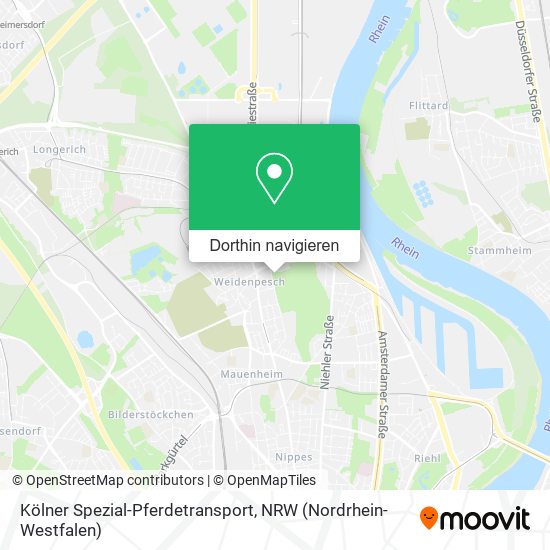 Kölner Spezial-Pferdetransport Karte
