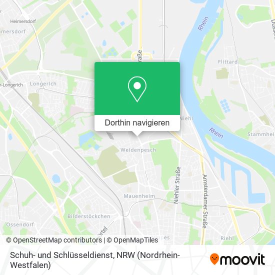 Schuh- und Schlüsseldienst Karte