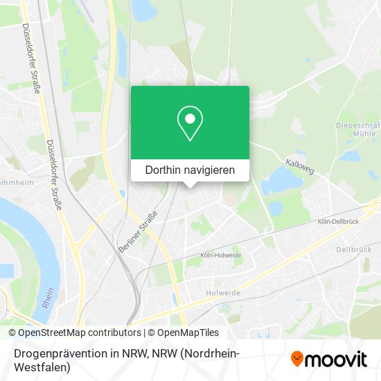 Drogenprävention in NRW Karte