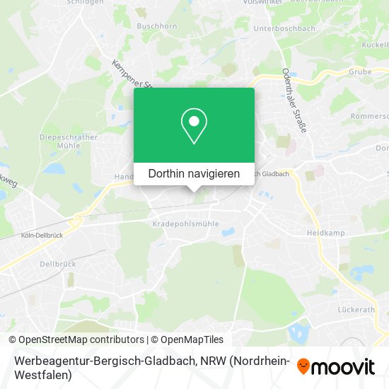 Werbeagentur-Bergisch-Gladbach Karte