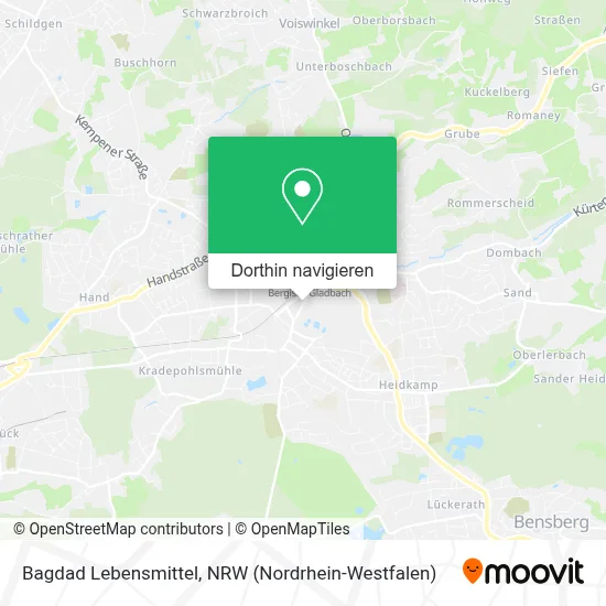 Bagdad Lebensmittel Karte