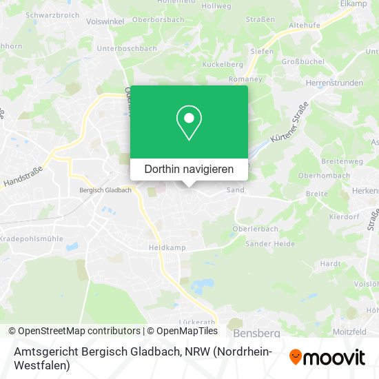 Amtsgericht Bergisch Gladbach Karte