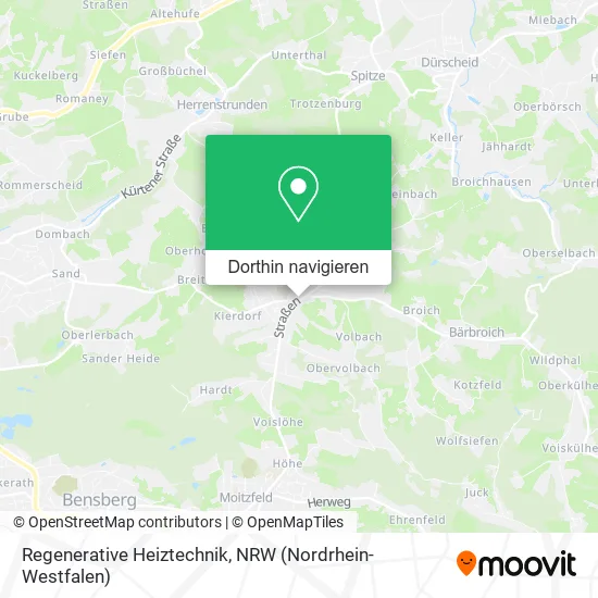 Regenerative Heiztechnik Karte