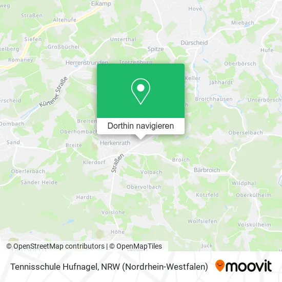 Tennisschule Hufnagel Karte