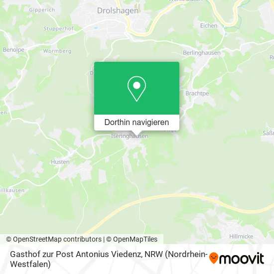 Gasthof zur Post Antonius Viedenz Karte