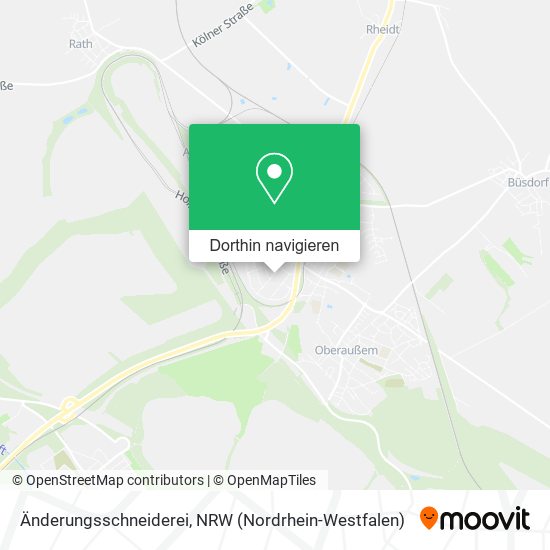 Änderungsschneiderei Karte