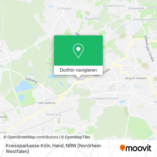 Kreissparkasse Köln, Hand Karte