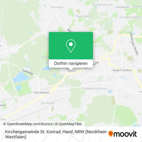 Kirchengemeinde St. Konrad, Hand Karte