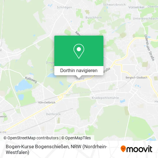 Bogen-Kurse Bogenschießen Karte