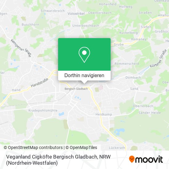 Veganland Cigköfte Bergisch Gladbach Karte