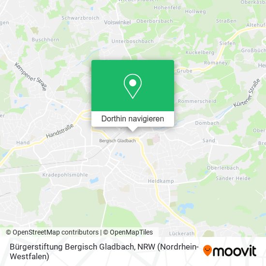 Bürgerstiftung Bergisch Gladbach Karte
