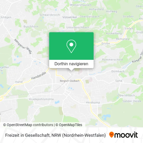 Freizeit in Gesellschaft Karte