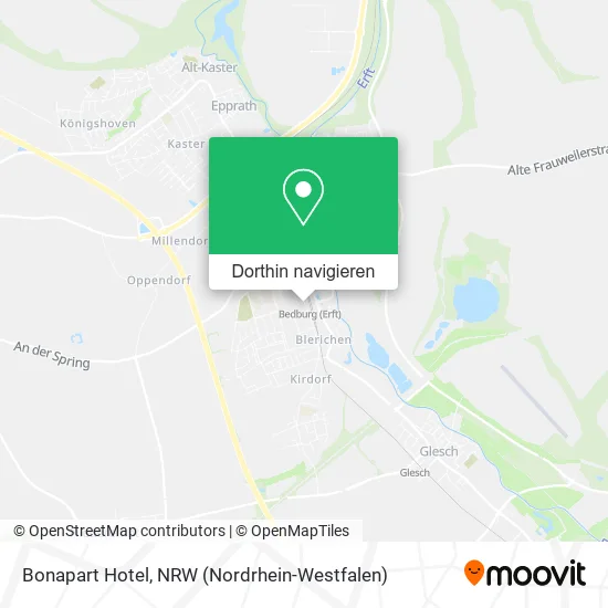 Bonapart Hotel Karte