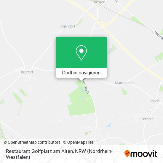 Restaurant Golfplatz am Alten Karte