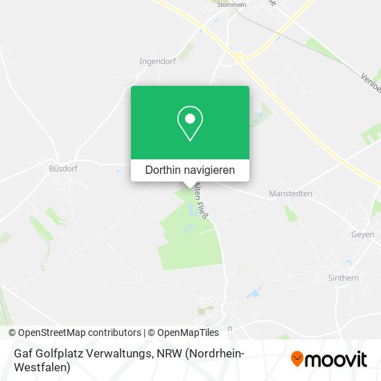 Gaf Golfplatz Verwaltungs Karte