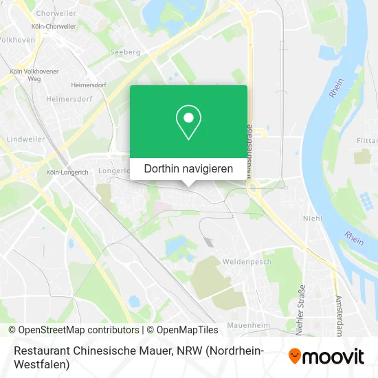 Restaurant Chinesische Mauer Karte