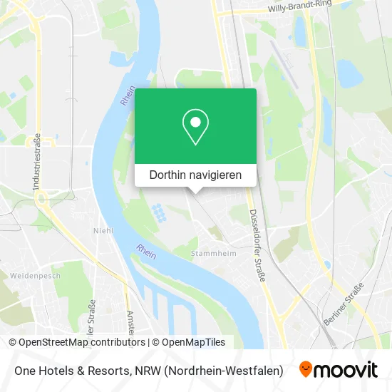 One Hotels & Resorts Karte