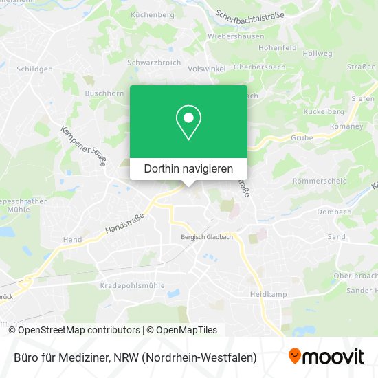 Büro für Mediziner Karte