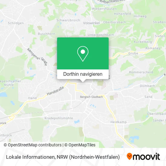 Lokale Informationen Karte