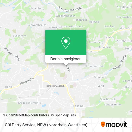 Gül Party Service Karte