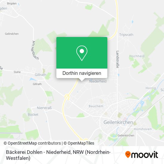 Bäckerei Dohlen - Niederheid Karte