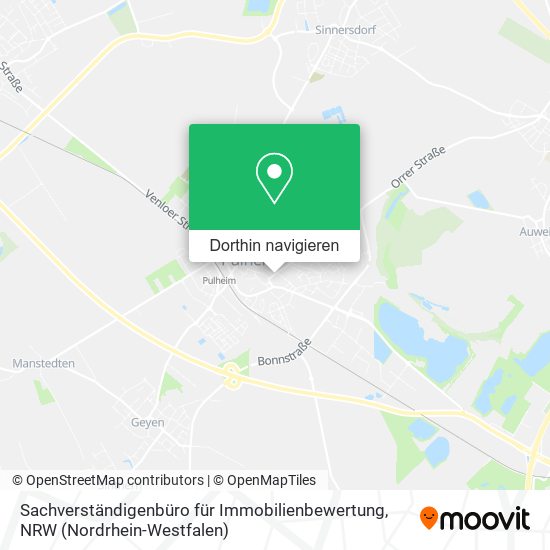Sachverständigenbüro für Immobilienbewertung Karte
