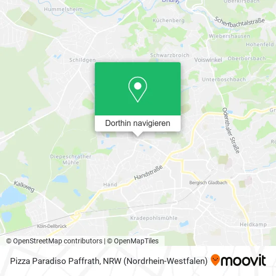 Pizza Paradiso Paffrath Karte