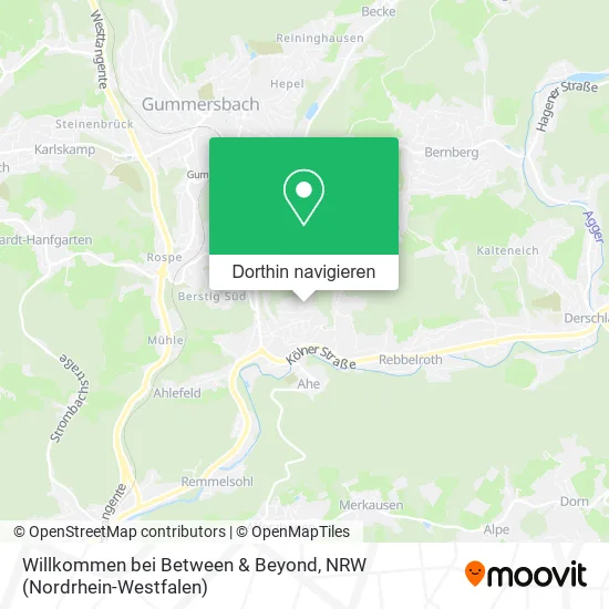 Willkommen bei Between & Beyond Karte