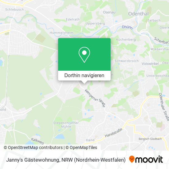 Janny's Gästewohnung Karte
