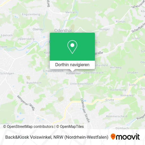 Back&Kiosk Voiswinkel Karte